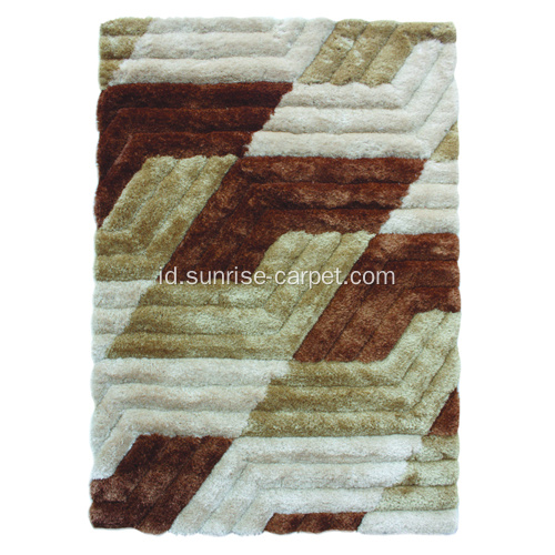 Area Desain 3D Microfiber Rug